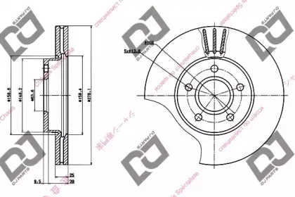 Тормозной диск DJ PARTS купить